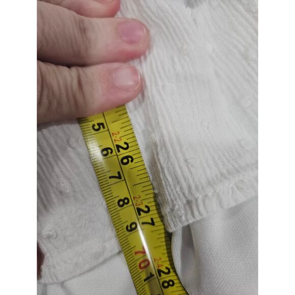 Altar'd State Puff Sleeve White Babydoll  Bohemian Tiered Dress Size S Key Hole - Picture 6 of 6